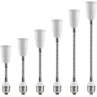 20CM 30CM 40CM 50CM 60CM Flexible E26 to E27 LED Bulb Extension Lamp Holder Light Socket Adapter LED Lamp Holder Converter