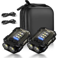 Mini Portable Flashlight with Magnetic Super Bright LED Torch USB Rechargeable Multifunctional Outdoor Camping Emergency Lantern