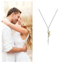 2025 Two-Tones Hug Necklace Stainless Steel Detachable Mother And Child Pendant DIY Love Jewelry for Family Special Occasions