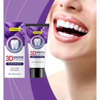 Oralhoe 3D Snow Whitening Toothpaste Deep Clean Plaque Stain Removal Brighten Teeth Fresh Breath Daily Use Oral Care Toothpaste