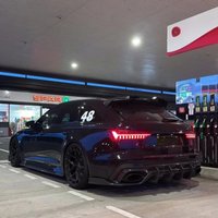 Transparent Smoke Venom clear Tail Lights Luxury Customization for A6 C8 RS6 S6 orange red turn light customize