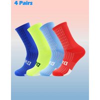 AliExpress NONE 4 Packs Sports Cycling Socks Colorful Anti Smell Ankle Running Athletic Socks, Suitable for Cycling, Running, Hiking Sport, Gym,