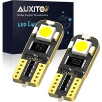 AUXITO 2x W5W T10 LED Bulbs Canbus Car Interior Light Bulb 194 168 LED Parking Position Lamp Map Dome Reading Lights 6000K White