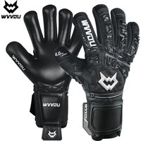 WVVOU Gants de gardien de but de football pour adultes et jeunes, gants de gardien de but haute performance avec 5 doigts détachables