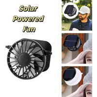 Unisex Portable Mini Solar Powered Fan Solar Powered Lightweight Cooling Fan Dual-use USB Charging Hat Fan Backpacking