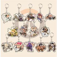 Overwatch 6cm Q-Style Acrylic Keychain Game Character Pendant Bag Charm Collectible Gift for Fans