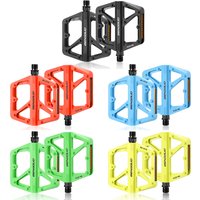 AliExpress Shunmaii 1/2Pcs Nylon Bicycle Pedals with Reflector Double DU Bearing Ultralight Bike Pedals Anti-Slip Cycling Safety Pedals Bike Parts