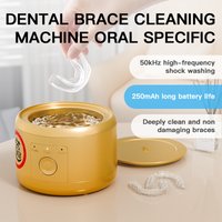 Ultrasonic Cleaner for Dentures, Retainers, Aligners & Mouth Guards – USB Rechargeable, Ideal for Whitening Trays & Personal Ora