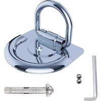 AliExpress NONE 1kits oldable Steel Ring Motorcycle Security Anchor with Expansion Bolts for Garage Trailer Scooter Bicycle Parking Lock