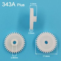 343A 0.5M Pinion OD18mm 34 Tooth POM Plastic Gear DIY Model Toy Accessories 34T 3A