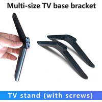 【C】1Pair TV Stand Base Televisions Tabletop Legs Pedestal Stand Replacement Mount Leg Plastic Legs Feet Universal Pedestal Foot