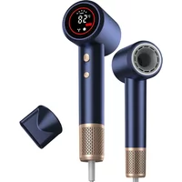 Portable High-Speed Negative Ion Hair Dryer for Home Use Bladeless Quiet Lightweight Hair Care 1500W BLDC Motor Digital Display