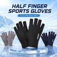 AliExpress NONE Sun Protection Cycling Gloves Half Finger Breathable Anti-Slip Sports Gloves for Riding Driving Fishing Gym