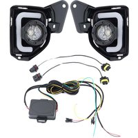 Car LED DRL For Toyota Hiace 2014 2015 2016 2017 2018 with Yellow Turn Signal Waterproof Fog Lamp cover Daytime Running Light