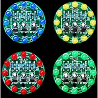 LED Round Water Lamp Production Kit Triode Sports Light Parts DIY Electronic Kit Fun Soldering Component Welding Skill Training