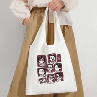Arirang World Tour 2026 Canvas Tote Bag Fashion Shoulder Bag Art Reusable Grocery Bags for Women Kpop Fan Gift Beggar Bag