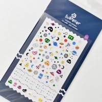 Korean Import Suatelier Small Jelly Monster Cartoon Stickers DIY Scrapbooking Diary Stationery Nail Stickers School Supplies