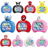 2027New Quick Push Game Pop Up Fidget Bubble Electronic Pop it Pro Game Light AntiStress Toys For Adult Kids Gift With Box