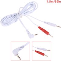 2.5mm Electrotherapy Electrode Lead Electric Shock Wires Cable For Tens Massager Connection Cable Massage 1.5m