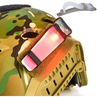 Wasserdichte Outdoor Survival Sicherheitssignal Blitzlampe Taktischer FMA-Helm Weiß Blau Grün Rot IR-Blitz