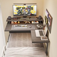 Dormitory bed, computer desk, desktop, top bunk, bottom bunk, college student lazy artifact, e-sports table, L-shaped