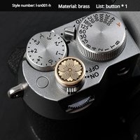 Metal Brass Camera Soft Shutter Release Button for Fujifilm XT50 X100VI X-Half XM5 XE4 Nikon ZF Camera Accessories