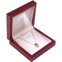 LED Light Jewelry Box Wooden Necklace Pendant Box Earrings Bracelet Gift Box Jewelry Packaging Case