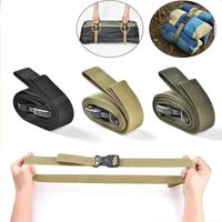 2Pcs 129cm Travel Tied Durable Nylon Cargo Tie Down Luggage Lash Belt Strap With Buckle Travel Kits Outdoor Camping Tools