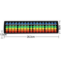 17 Digits Column Chinese Soroban Abacus Arithmetic Counting Tool for Teachers Student Math Training Home Learning
