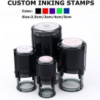 Personalizowany stempel samonakładający 25/30/40/50mm okrągły logo projekt P spersonalizowany stempel tłoczony do zaproszeń ślubnych kopert