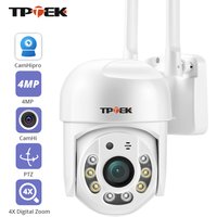 4MP PTZ WIFI IP Kamera 1080P CCTV Überwachung Sicherheit Schutz Wi-Fi Outdoor 4X Digital Zoom Straße CamHipro CamHi Camara