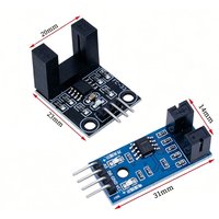2pcs Slot Type IR Optocoupler Speed Sensor Module Counter Module 51 AVR PIC 3.3V-5V Diy Kit Optical Speed Measuring Module