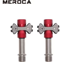 MEROCA Lollipop Road Bike 3 Sealed bearing Pedals Titanium/Steel shaft Sprint Special Bicycle Pedal Clip Bicycle Accessories