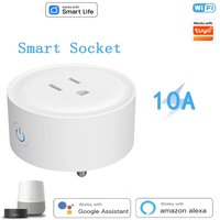 Tuya Smart Socket WiFi US Plug 10A 20A Smart Home Alexa Voice Control Timer Function Power Outlet Remote Control