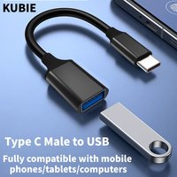 KUBIE USB C to USB A Dapter OTG Cable Type C Male to USB 3.0 2.0 Female Cable for MacBook Pro Samsung Type C Adapter