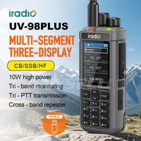 Iradio UV-98PLUS Multi Band 10W FM AM SSB HF Cross Band Repeater Walkie Talkie Type-C Charging Shortwave Ham Radio