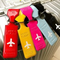 Travel Luggage Tags Cover Suitcase ID Baggage Tag Holder Letter Baggage Boarding Tags Portable Label Creative Accessories Travel