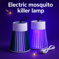 UV Light Electric Shock Mosquito Killer Lamp for Outdoor Camping USB Powered Anti-Mosquito Repellent Trap