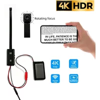 4K Mini-Makro-WLAN-Kamera, Drehbare Fokussierlinse, Bewegungserkennung, Fernüberwachung auf Mobiltelefon