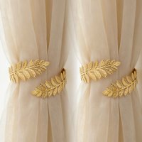 2pcs elegant metal curtain straps, Bohemian leaf decoration design for home decoration curtain straps