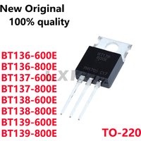 10/PCS New BT136-600E BT136-800E BT137-600E BT137-800E BT138-600E BT138-800E BT139-600E BT139-800E TO-220 thyristor In Stock
