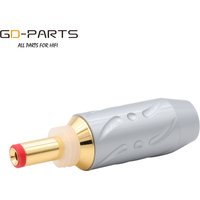 Viborg High End DC21G DC-2.1G Power Connector Jack DC 5.5 2.1mm DC Power Cable Plugs For Hifi Audio Applications DIY Dia. 8mm