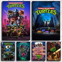 T-Teenage Mutant Ninja Turtles Poster Modern Aesthetic Wall Art Print Minimalist Poster Bedroom Living Room Home Decor Gift