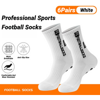 6Pairs Non Slip Grip Socks For Men Women Football Basketball Baseball Rugby Soccer Cycling Running Hiking Tennis Skateboard
