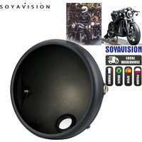Motorrad Scheinwerfer 7-Zoll Retro Eimer Modifizierte Scheinwerfer Basis LED Scheinwerfer Teile Shell Runde Gehäuse Montieren Abdeckung