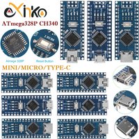 Nano 3.0 ATMEGA328P With the bootloader compatible controller CH340 USB driver Mini / Type-C / Micro 16Mhz for Arduino
