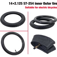 AliExpress NONE 14X2.125(57-254) inner outer Tyre 14Inch Tire Electric Bicycle Replacement Vehicle Electric Bicycle tube Tyre