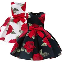 Pricness Mädchen Blumen kleid Kinder Kinder ärmellose Blumen hochzeits kleider Kinder Prinzessin Weihnachts kleid Kleidung