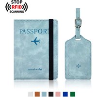 Rfid Blocking Protection Travel Passport Credit Holder Cover Case Business PU Leather Women Men Ticket Protective Accessories