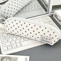 INS Style Polka Dot Design Pencil Case Large Capacity Portable Pencil Pouch Pen Bag School Supplies